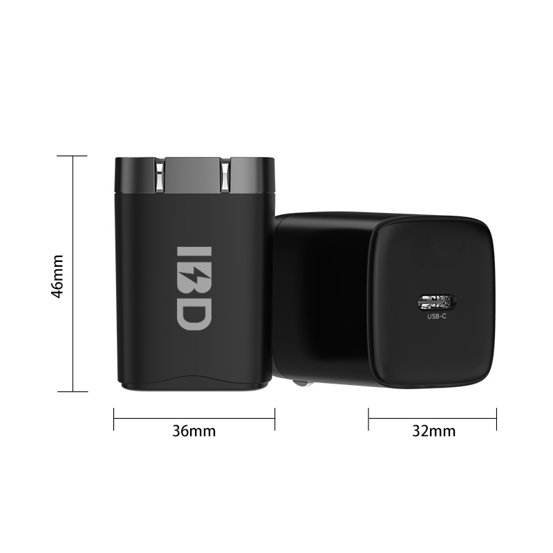 Black 1C20W Fast Charger
