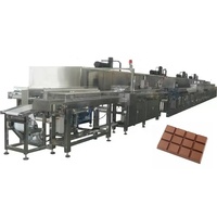 Machine de production de chocolat automatique PLC de 1 kg, ligne de fabrication de moules à chocolat