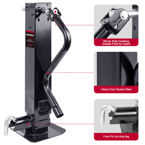 Ağır Hizmet Tipi Bacak Tipi 12K Treyler Krikosu - 5500 kg Yan Çekme Pimli ve Saplı 12000LBS - Product Image 2