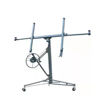Élévateur à roulettes pour cloisons sèches de 11FT avec roues verrouillables Capacité de 150Lbs Élévateur à cric de palan inclinable à panneau de plâtre robuste