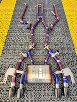 Silencieux d'échappement violet en titane pour BMW G80 M3 G82 M4 S55 3.0T