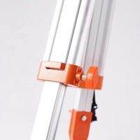 Trépied professionnel en alliage d'acier pour appareil photo, support de niveau laser horizontal avec bulle réglable, jaune/rouge, portée de mesure 24-150 cm