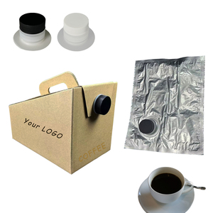 96盎司热咖啡分配器铝箔袋1升2升围兜盒热咖啡纸盒塑料袋 - Product Image 1