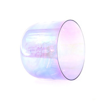 Custom Purple Clear Quartz Crystal Singing Bowl Psalting Bowl Yoga Therapy Percussion Instrument Music Bowl Professional