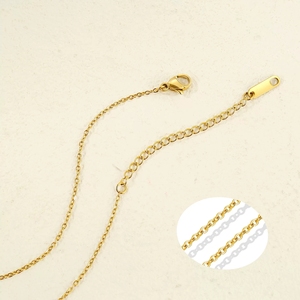 Collar de Zirconia Personalizado 625, Estilo Instagram, Colgante Ovalado, Regalo de Cumpleaños Perfecto <span class=keywords><strong>para</strong></span> <span class=keywords><strong>Novia</strong></span> o Mujer - Product Image 1