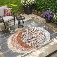 Napperons de table européens pratiques en PVC ajouré avec motif estampé or, isolants thermiquement pour la table à manger à domicile
