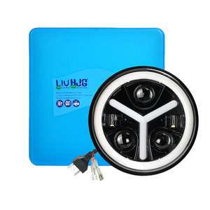 LiuHJG <span class=keywords><strong>prix</strong></span> de gros Y Type 3 lentille 5 LED accessoires de moto phares faisceau blanc 34W lumière auxiliaire pour <span class=keywords><strong>Harley</strong></span> <span class=keywords><strong>Davidson</strong></span> - Product Image 1