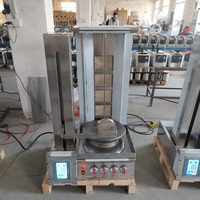 Machine à kebab à gaz à rotation automatique, shawarma commercial pour restaurant