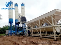 Planta Mezcladora de Concreto Estacionaria RMC de 35m3 por Hora, HZS35, con Silo de Cemento de 100T, Precio de Fábrica