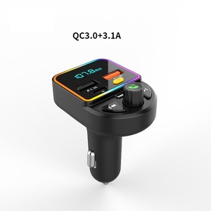 Réduction du bruit voiture <span class=keywords><strong>sans</strong></span> fil mains libres lecteur MP3 émetteur <span class=keywords><strong>FM</strong></span> monté sur voiture chargeur de voiture à charge rapide - Product Image 2