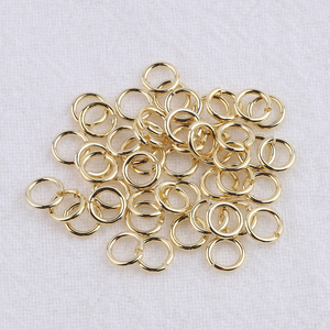 Anillo de Salto de Oro Sólido 14K (AU585) de Alta Calidad con Cierre Abierto/Cerrado para Fabricación Permanente de Joyería y Cadenas - Product Image 2
