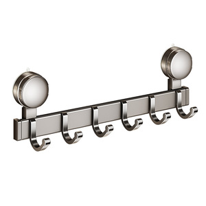Suction Cup Hook Storage Rack Wall Mounted Heavy Duty With Hooks For Clothes Organizer Behind Door Rectangle Shape - Product Image 4