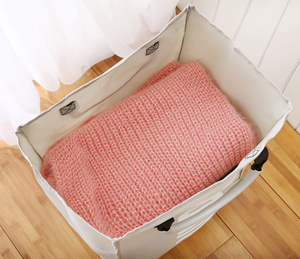 Modern Style Oxford Material Laundry Basket Foldable Waterproof Laundry <b>Hamper</b> Portable Laundry Single Compartment Handbag - Product Image 5