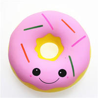 Jouet anti-stress en PU pour enfants, squishy en forme de donut extra-large à rebond lent, 25 cm, modèle PS-001