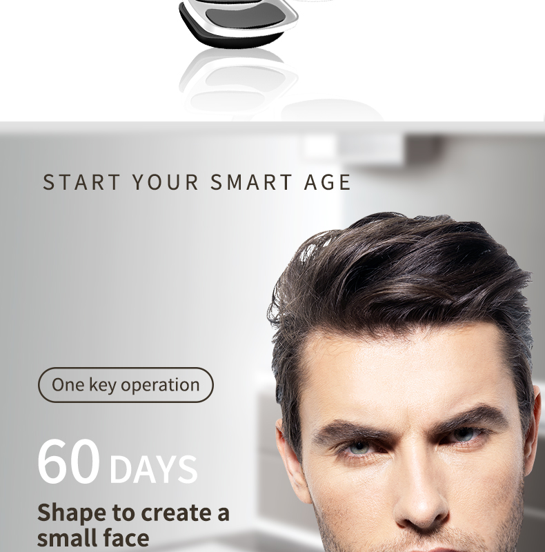 Rechargeable EMS Microcurrent Jawline Trainer Face Shaper Beauty Device for Men Women Jawline exerciser