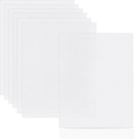 40003 Feuilles de toile plastique 10,5" x 13,5" pour points de croix et projets de souvenirs - Marque Ariste, Design moderne, Chine