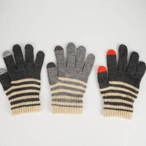 Premium 5-vingerige Gestreepte Acryl Touchscreen Handschoenen | Oem/Odm Fabrikant | Groothandel Winter Tech Handschoenen - Product Image 4