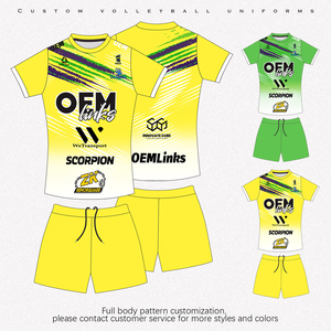Conjunto de Uniforme de Voleibol Profesional Personalizado para Niños y Hombres, Camisetas para Estudiantes Universitarios, Secado Rápido, Kit de Entrenamiento para Equipos - Product Image 6