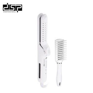 Plancha y rizador de pelo profesional Dsp 10360, multiestilizador eléctrico de calentamiento rápido de color blanco para todo tipo de cabello - Product Image 1