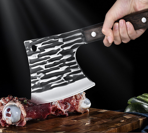 Couteau <span class=keywords><strong>de</strong></span> coupe d'os épaissi <span class=keywords><strong>de</strong></span> chef professionnel <span class=keywords><strong>manche</strong></span> en <span class=keywords><strong>bois</strong></span> forgé haches <span class=keywords><strong>de</strong></span> hachage pour cochons <span class=keywords><strong>de</strong></span> moutons pour les chefs à la maison - Product Image 4
