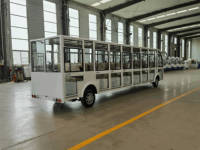 Bus électrique de tourisme 23 places, moteur 72V 11KW, autonomie 100km, personnalisable pour campus d'usine et transport touristique