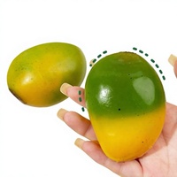 Jouet créatif en PVC en forme de mangue, changeant de couleur, haute technologie, noir, à récupération lente, balle anti-stress, gadget de décompression ultime