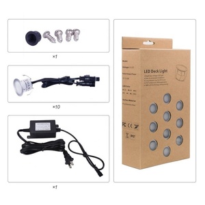 Sân vườn boong ánh sáng 12V mặt đất sàn Đèn không thấm nước LED uplight thép không gỉ hoàn thành cho ngoài trời Pathway cầu thang cảnh quan - Product Image 2