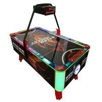 Meja Air Hockey Elektrik Koin untuk Anak-Anak - Aokey AK-H012 Fiberglass Akrilik Portabel Arcade Redemption
