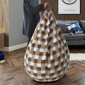 Set di Design moderno per interni di pouf sedia con Logo personalizzato comodo pouf imbottitura di cotone imbottitura all'ingrosso in tessuto - Product Image 3