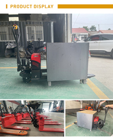 Transpalette Électrique 1 Tonne, Équipement de Manutention Électrique pour Entrepôt, Utilisation à Conduite à Pied, Certifié CE, Prise en Charge de la Personnalisation OEM