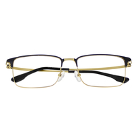 Monturas de Gafas Metálicas de Titanio IP, Estilo Retro Vintage, Color Negro y Dorado, Monturas Ópticas de Moda, Precio de Fábrica