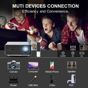 Proyector Rigal RD-839, 1080p, Wifi, Cine en Casa, Video, <span class=keywords><strong>Infocus</strong></span>, Antipolvo, Control Remoto, Educación, 4k, 1080p, Sellado, para Camping - Product Image 6