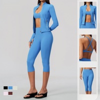 Vêtements de sport OEM/ODM en gros pour femmes : Tenues de fitness, de gym et d'entraînement, vêtements de sport anti-transpiration, ensembles de yoga