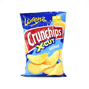 Custom Back Middle Seal Banana Plantain Chips Pouch Plastic Mylar Foil Popcorn Pouch Crispy <b>Snack</b> Potato Chips Packaging Bag - Product Image 3