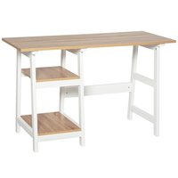 Bureau d'étude en bois massif pour jeunes filles, bureau d'ordinateur moderne avec étagères pour salon