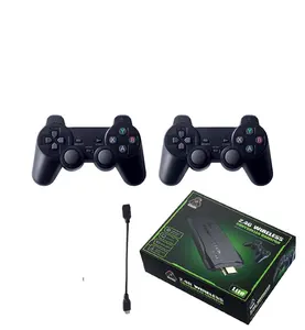 Gamepad inalámbrico de 2,4G de código abierto sistema Linux home video TV consola de juegos compatible con 2 jugadores HD 4K calidad de imagen