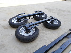 Nuevo Carro de Transporte de Vehículos Tipo Palanca con Ruedas Fijas para Elevación de Coches y Remolques, Ruedas Auxiliares - Product Image 4