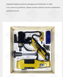 Hot Sale Arm Tapping Machine ISO DIN JIS Chuck air Blowing and Oiling Tapping Machine M16 M24 M36 with Touch Screen - Product Image 2