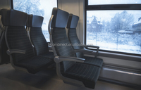 Siège de train en cuir certifié ISO9001, rembourré et confortable – Chaise de passager de train de haute qualité, garantie 1 an, service OEM/ODM pour tous