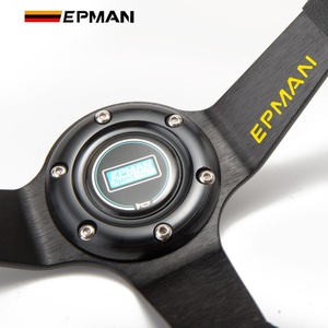 พวงมาลัย<span class=keywords><strong>รถ</strong></span>แข่ง EPMAN Universal ขนาด 350 มม. 14 นิ้ว แบบ Deep Dish หุ้มหนัง PVC สำหรับ<span class=keywords><strong>รถ</strong></span>ยนต์  แบบดริฟท์ สปอร์ต 6 รูยึด 70 มม. PCD รุ่น EP-FXP7709 - Product Image 3