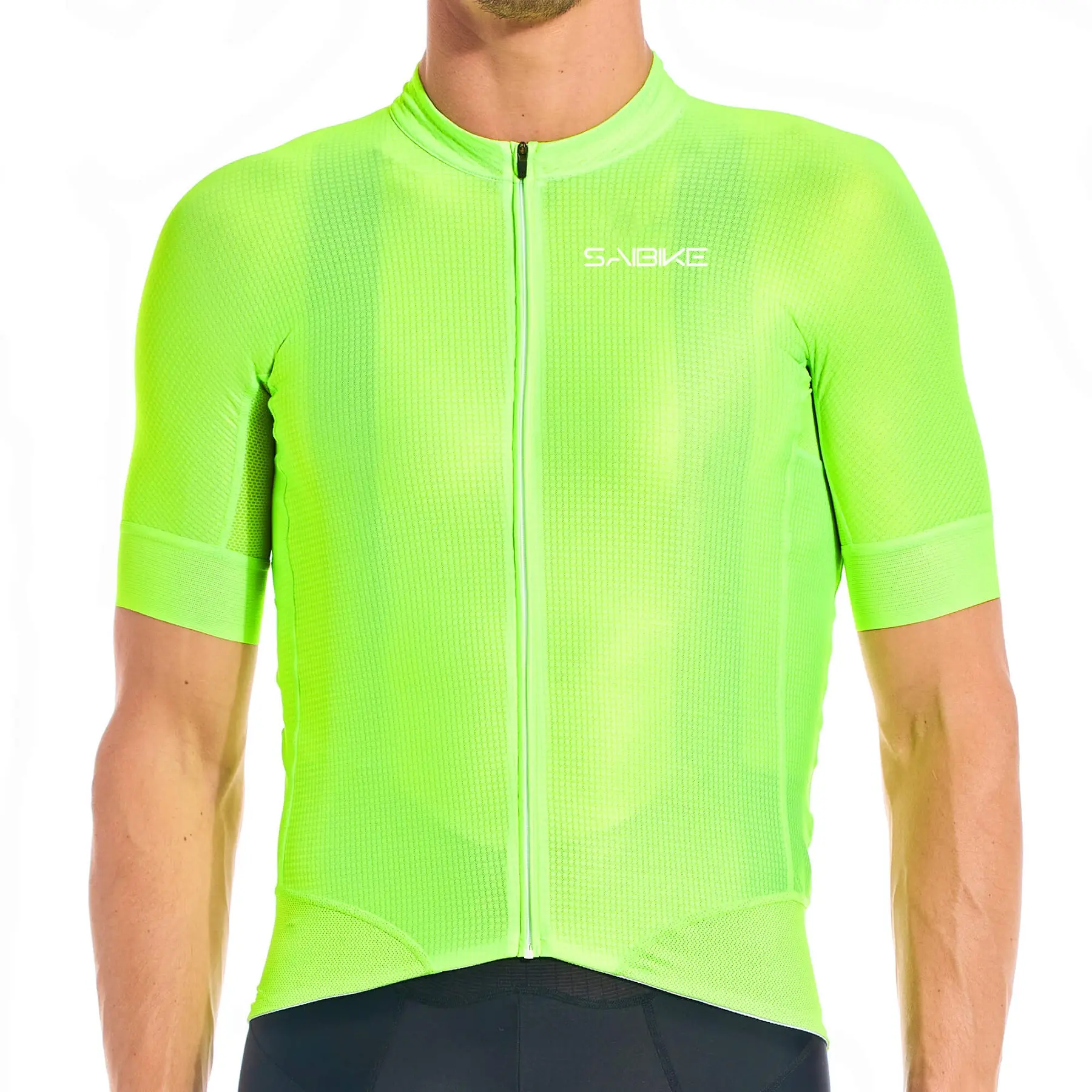 OEM/ODM Quick Drying Cycling Jersey Seamless Custom Anti-UV Bicycling Jersey Men High Elastic Cycling Clothes
