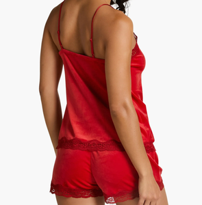 Conjunto de Pijama Sexy para Mujer con Tirantes Finos, Encaje y Cuello <span class=keywords><strong>en</strong></span> V, Sensación Sedosa, Cómodo, Ropa Casual para el Hogar, Ropa de Dormir de Verano - Product Image 2