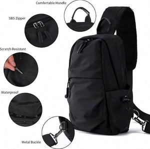 Sac bandoulière imperméable, petit, unisexe, léger, pour le quotidien, le sport, les voyages et les promenades. - Product Image 4