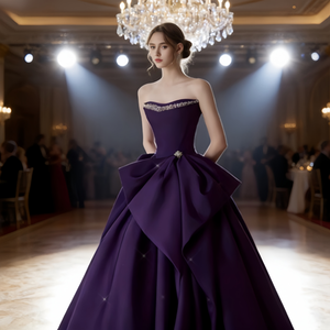 <span class=keywords><strong>Robe</strong></span> <span class=keywords><strong>de</strong></span> bal en tulle lavande grande taille, <span class=keywords><strong>robe</strong></span> <span class=keywords><strong>de</strong></span> soirée luxueuse sans bretelles pour bal <span class=keywords><strong>de</strong></span> promo, mariage léger et fête <span class=keywords><strong>de</strong></span> princesse - Product Image 6