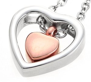 สร้อยคอจี้รูปหัวใจสแตนเลสสตีลชุบทองคำสีกุหลา<span class=keywords><strong>บ</strong></span>สำหรับเก็บอัฐิแบ<span class=keywords><strong>บ</strong></span>ออร์โธดอกซ์ พร้อ<span class=keywords><strong>ม</strong></span>ชุดอุปกรณ์เติมอัฐิ - Product Image 3