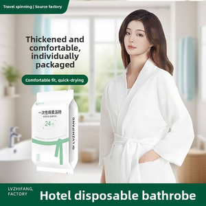 Peignoir jetable pour hôtel, peignoir de voyage portable, peignoir de douche absorbant, peignoir pour maison d'hôtes, spa, sauna, vêtements de nuit jetables - Product Image 2