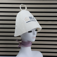 Un chapeau de sauna en pure laine qui porte votre nom de marque comme un symbole d'honneur, tout en laissant la chaleur à la porte.