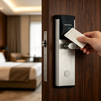 Cerradura Inteligente RFID para Puerta de Habitación de Hotel OEM ODM, Cerradura con Llave de Tarjeta Inteligente y Sistema de Software de Gestión