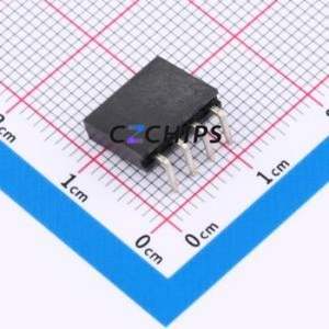 PM254-1-04-W-8.5 Pin Socket Bent Lead Through Hole,P=2.54mm Connector 1x4P 2.54mm Square Hole Right Angle Insert - Product Image 2