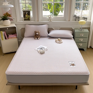 Factory Direct Sales Washable <strong>Fitted</strong> <strong>Sheet</strong> High-quality Cute Embroidered Bed <strong>Sheet</strong> with <strong>Teddy</strong> <strong>Bear</strong> Biscuit Pattern - Product Image 5